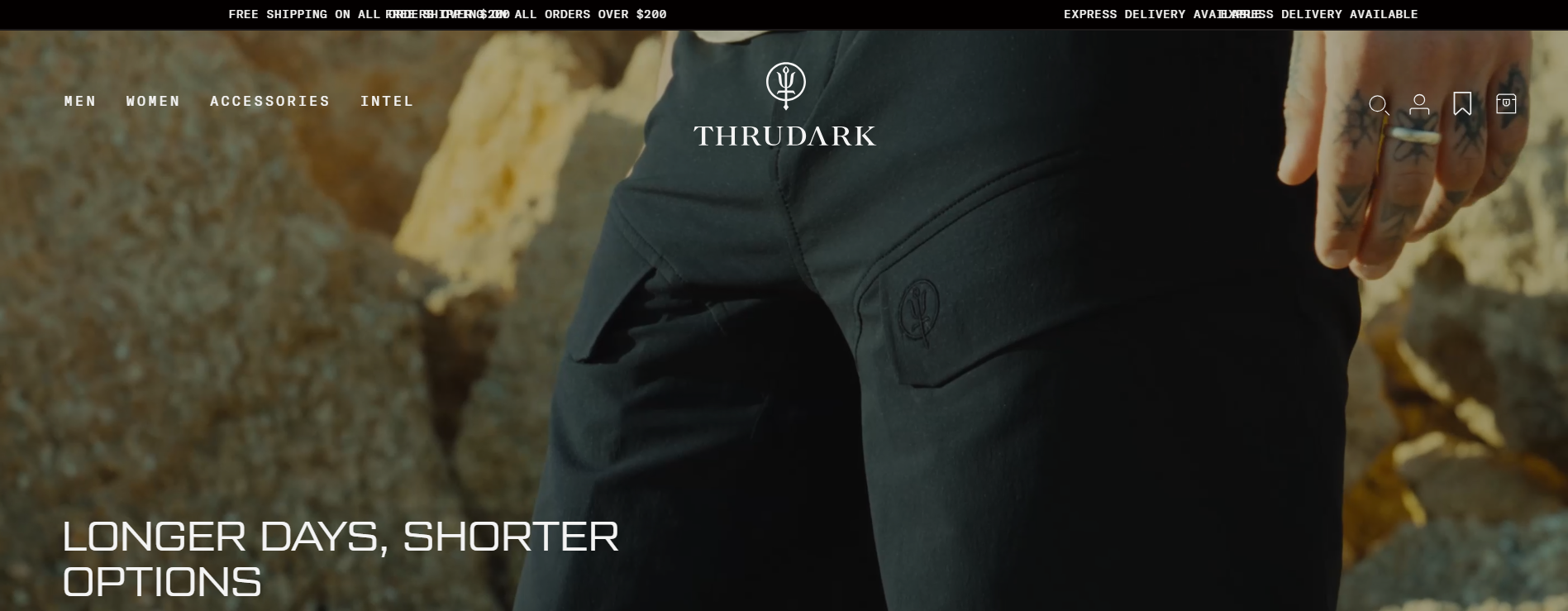 ThruDark - Premium Shopify E-Commerce Experience for Performance Outdoor Apparel